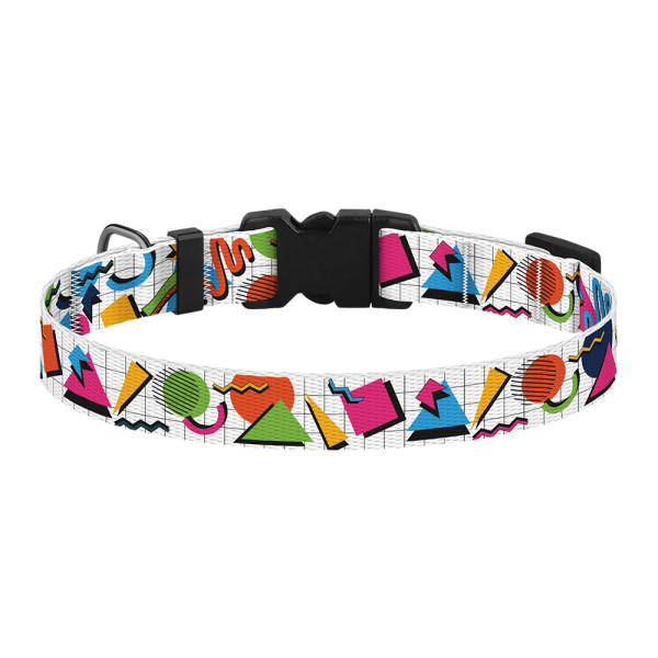Нашийник для Собак Дрібних Порід BronzeDog Art Нейлоновий з Пластиковою Пряжкою Геометрія