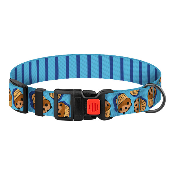 Нашийник для Собак BronzeDog Urban Fruits Нейлоновий з Пластиковою Пряжкою Кекси