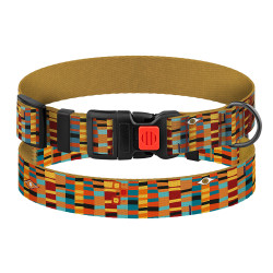 Нашийник для Собак BronzeDog Urban Art Нейлоновий з Пластиковою Пряжкою Алекса