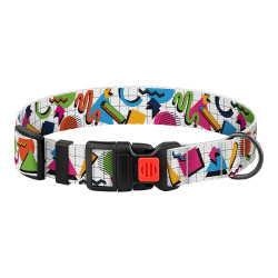 Нашийник для Собак BronzeDog Urban Art Нейлоновий з Пластиковою Пряжкою Геометрія