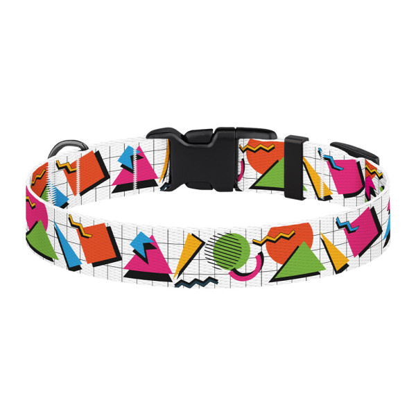 Нашийник для Собак BronzeDog Urban Art Нейлоновий з Пластиковою Пряжкою Геометрія