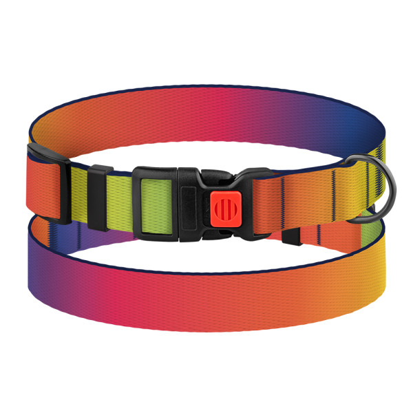 Нашийник для Собак BronzeDog Urban Art Нейлоновий з Пластиковою Пряжкою Градієнт