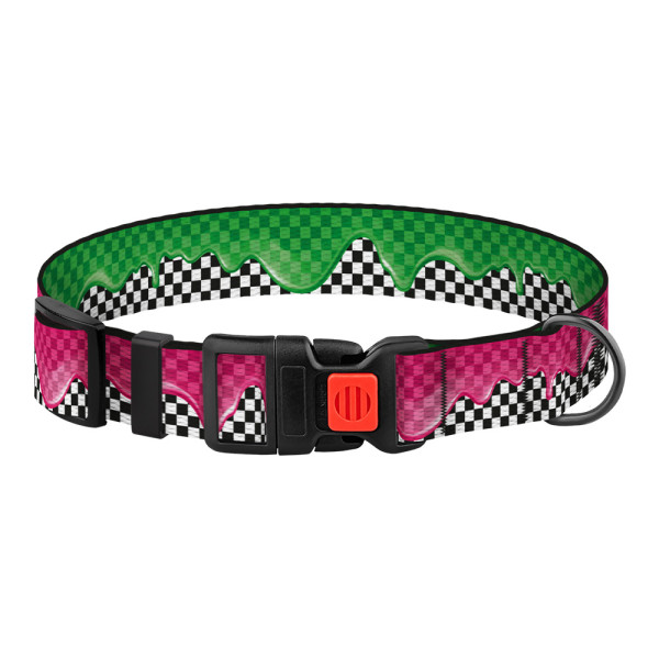 Нашийник для Собак BronzeDog Urban Art Нейлоновий з Пластиковою Пряжкою Піт-стоп