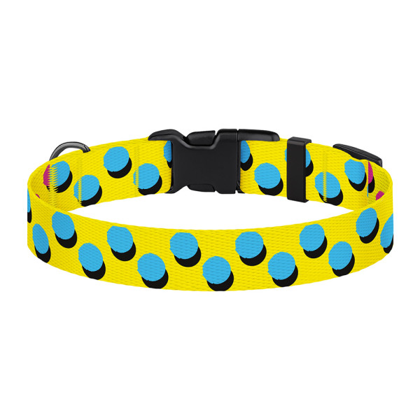 Нашийник для Собак BronzeDog Urban Art Нейлоновий з Пластиковою Пряжкою Поп Арт