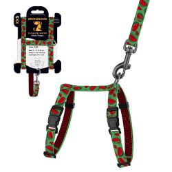 Шлея з Поводком для Котів та Дрібних Собак BronzeDog Urban Fruits Кавун