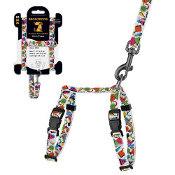 Шлея з Поводком для Котів та Дрібних Собак BronzeDog Urban Art Геометрія