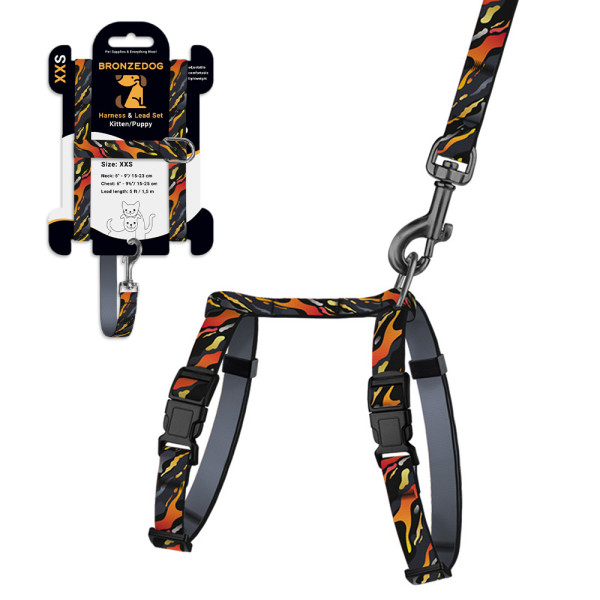 Шлея з Поводком для Котів та Дрібних Собак BronzeDog Urban Art Гравітація