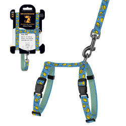 Шлея з Поводком для Котів та Дрібних Собак BronzeDog Urban Fruits Лимони