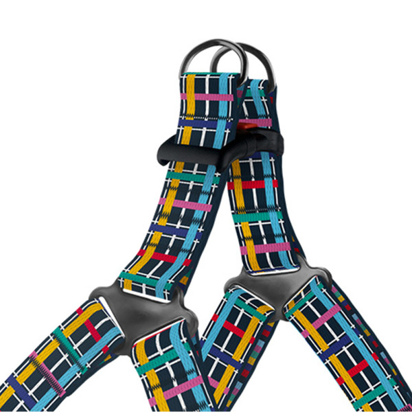 Шлея для Собак BronzeDog Urban Art Нейлонова Клітинка