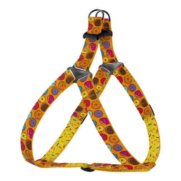 Шлея для Собак BronzeDog Urban Fruits Нейлонова Пончики