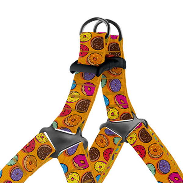 Шлея для Собак BronzeDog Urban Fruits Нейлонова Пончики