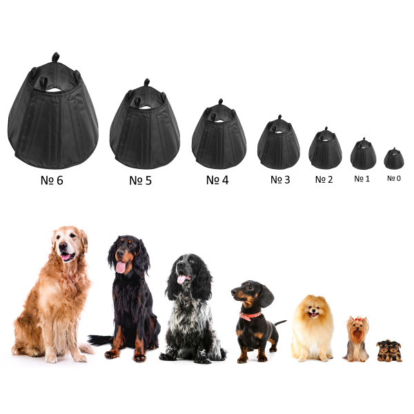 Комір Ветеринарний Bronzedog Нейлоновий Підвійний