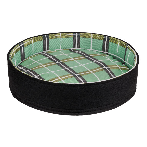 Лежак для Тварин BronzeDog повсть+бязь Круглий Чорний