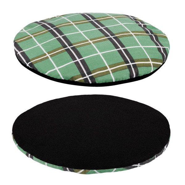 Лежак для Тварин BronzeDog повсть+бязь Круглий Чорний