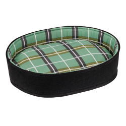Лежак для Тварин BronzeDog повсть+бязь Овальний Чорний
