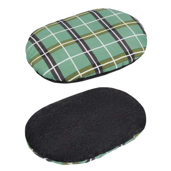 Лежак для Тварин BronzeDog повсть+бязь Овальний Чорний