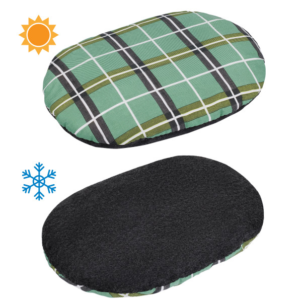 Лежак для Тварин BronzeDog повсть+бязь Овальний Чорний