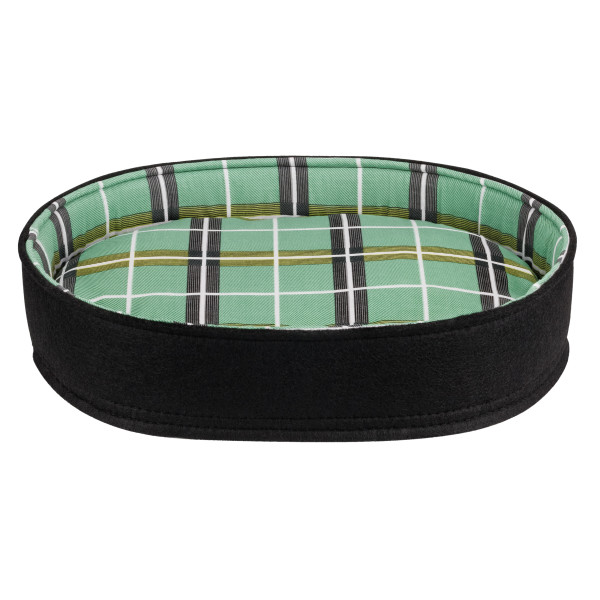 Лежак для Тварин BronzeDog повсть+бязь Овальний Чорний