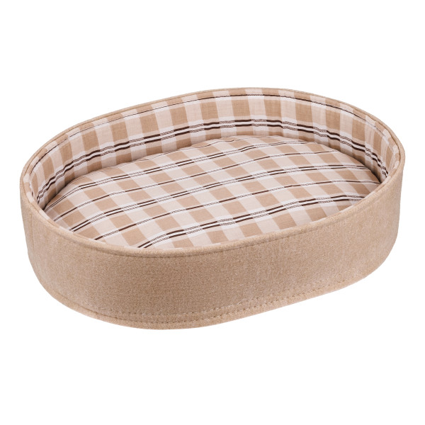 Лежак для Тварин BronzeDog повсть+бязь Овальний Бежевий