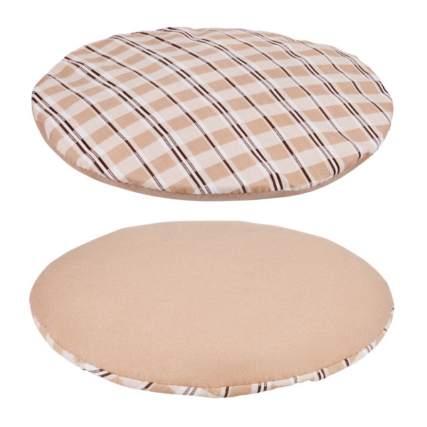 Лежак для Тварин BronzeDog повсть+бязь Круглий Бежевий