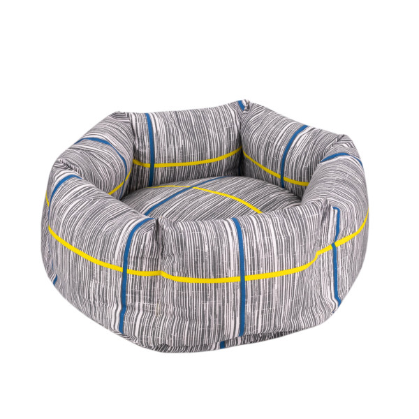 Лежак для Тварин BronzeDog Comfort Круглий Сірий
