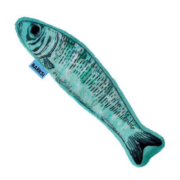 Іграшка для Котів Barksi Рибки Шпроти з котячою м'ятою та дзвіночком  16,5 см