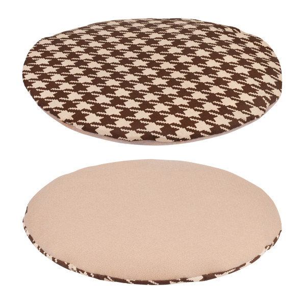 Лежак для Тварин BronzeDog повсть+бязь Круглий Бежево-Коричневий