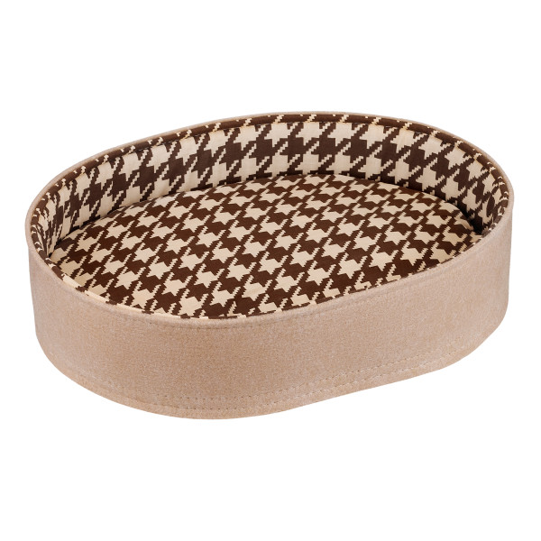 Лежак для Тварин BronzeDog повсть+бязь Овальний Бежево-Коричневий