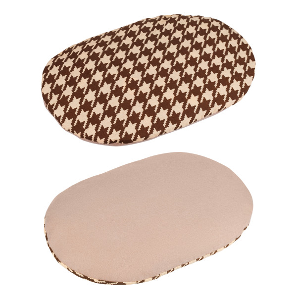 Лежак для Тварин BronzeDog повсть+бязь Овальний Бежево-Коричневий