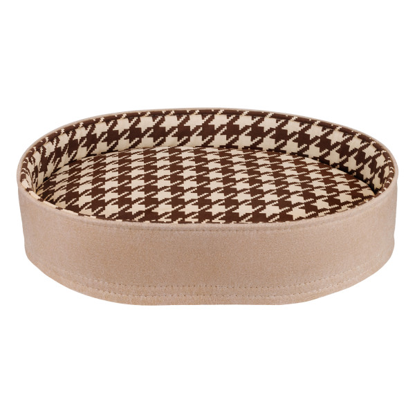 Лежак для Тварин BronzeDog повсть+бязь Овальний Бежево-Коричневий