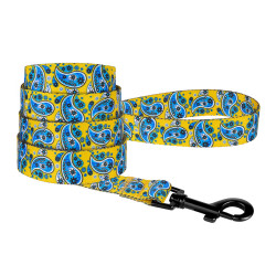 Повідець для собак BronzeDog Urban нейлоновий Огірки Жовтий