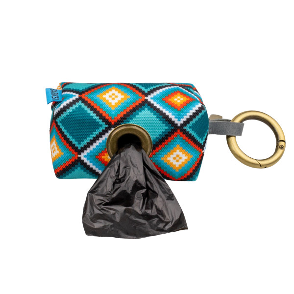 Сумка для зберігання пакетів для прибирання за тваринами Barksi Ромби