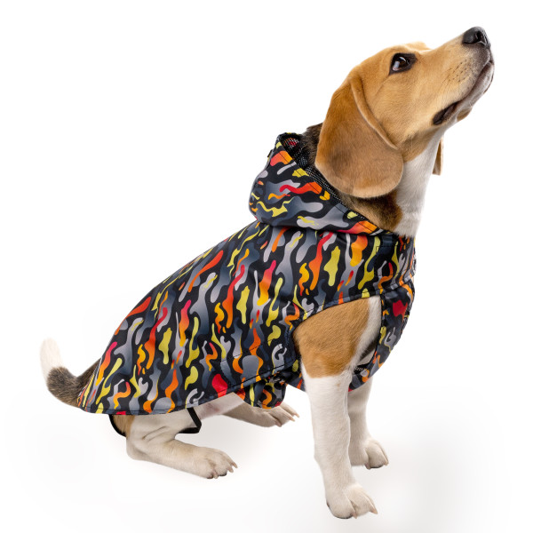 Дощовик для собак Barksi Textile з капюшоном Гравітація