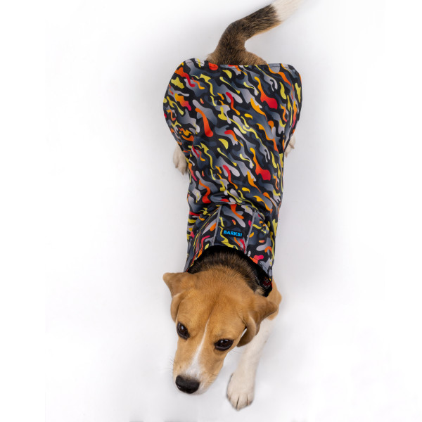 Дощовик для собак Barksi Textile з капюшоном Гравітація