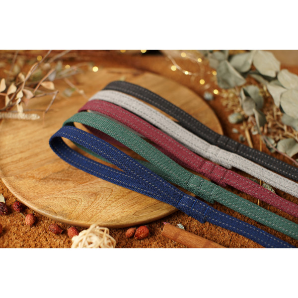 Повідець для собак BronzeDog Брезент з карабіном Antiq Черрі