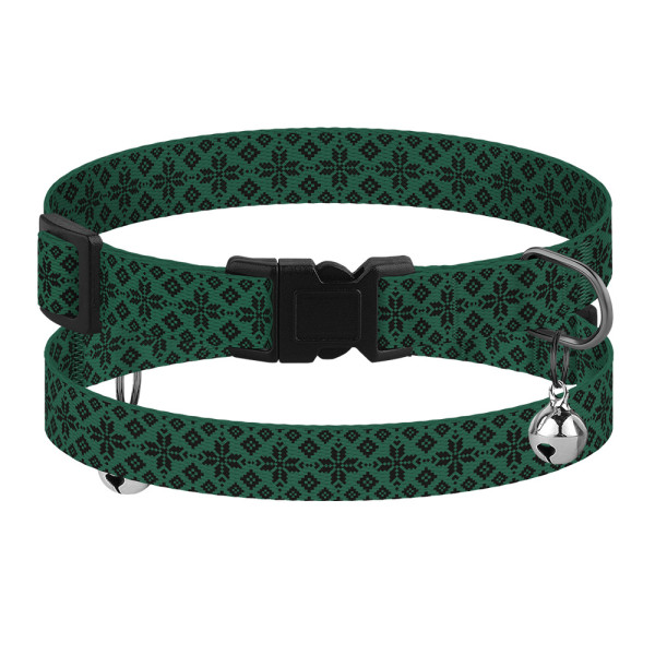 Нашийник для Котів Barksi Urban Нейлоновий Вишиванка Зелена