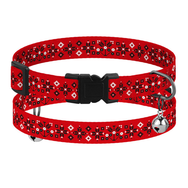 Нашийник для Котів Barksi Urban Нейлоновий Вишиванка Червона