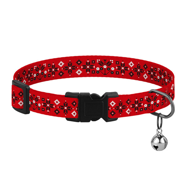 Нашийник для Котів Barksi Urban Нейлоновий Вишиванка Червона