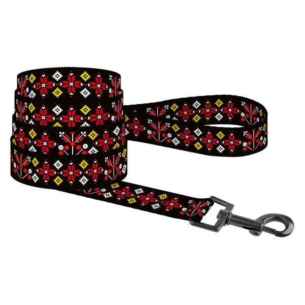 Повідець для Собак Barksi Urban Нейлоновий Вишиванка Чорна