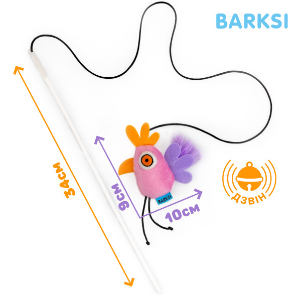 Іграшка для Котів Barksi Вудочка Папуга