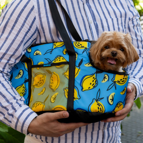 Сумка-переноска для тварин Barksi Лимони