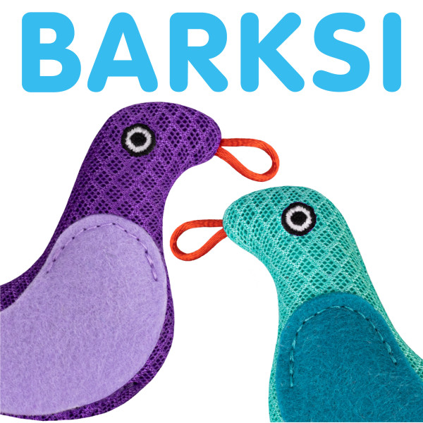 Іграшка для Котів Barksi Пташка з дзвіночком та пір'ям 9 х 8 см Ментолова