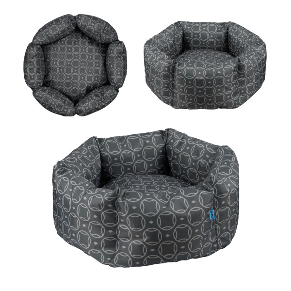 Лежак для Тварин Barksi Home Круглий Сірий