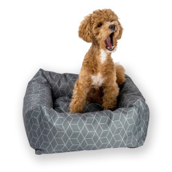 Лежак для Тварин Barksi Home Квадратний Сірий
