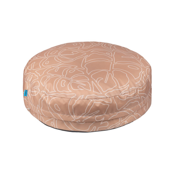 Матрац для Тварин Barksi Home Круглий Листя Бежевий