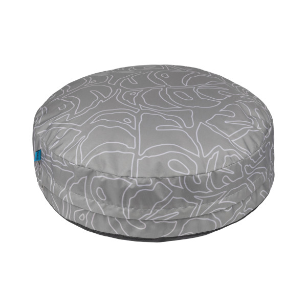 Матрац для Тварин Barksi Home Круглий Листя Сірий