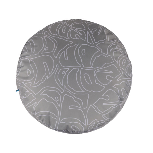 Матрац для Тварин Barksi Home Круглий Листя Сірий