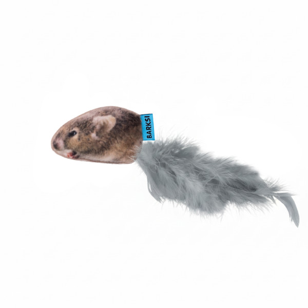 Іграшка для Котів Barksi Полівка з дзвіночком та пір'ям