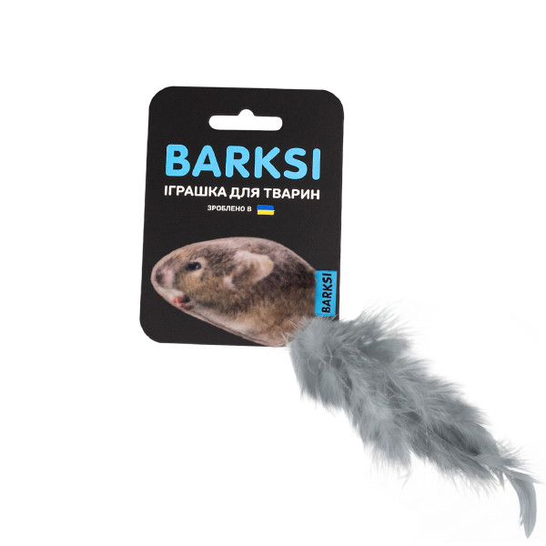 Іграшка для Котів Barksi Полівка з дзвіночком та пір'ям