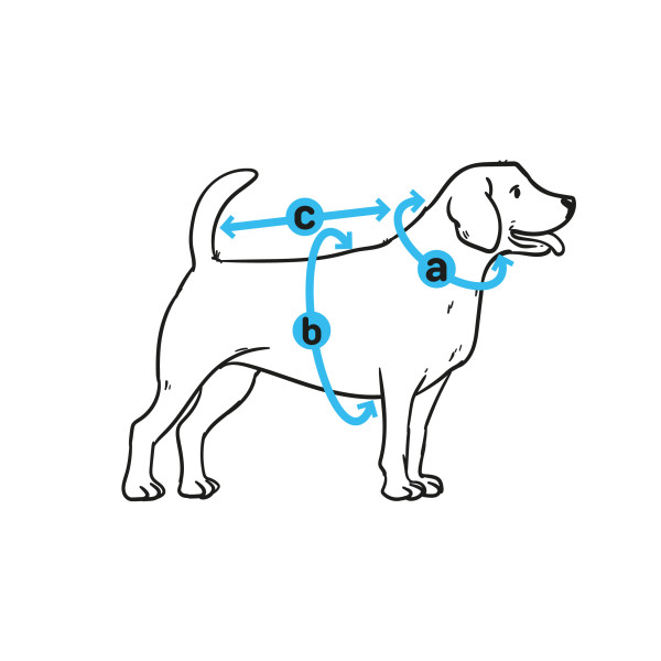 Дощовик для собак Barksi на липучці Поп арт